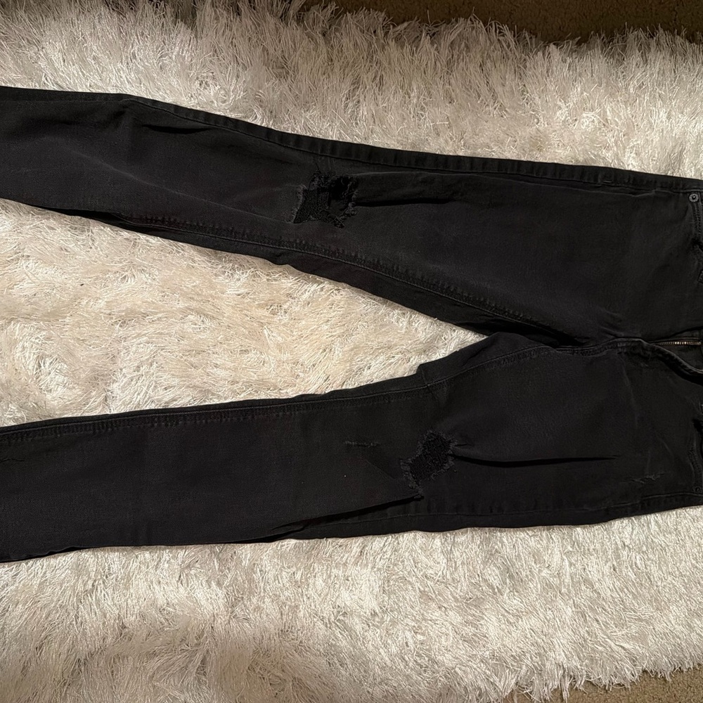 Old Navy Black Ripped Jeans